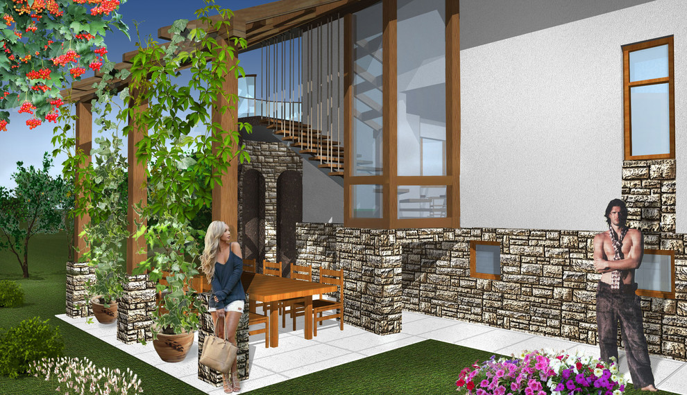 Эскизный проект жилого дома для летнего отдыха в посёлке Петушки под Тулой