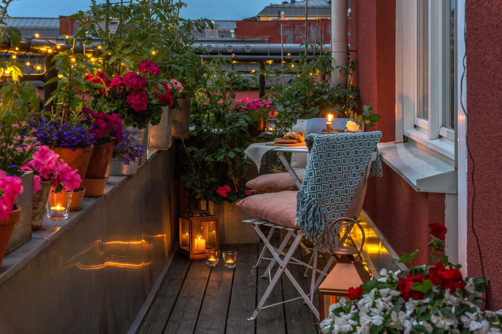 Photo of a scandinavian balcony in Malmo.