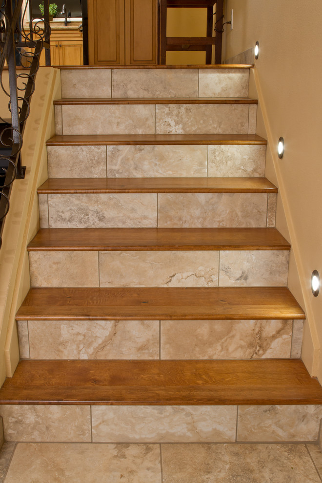 Photo of a transitional staircase in Phoenix.