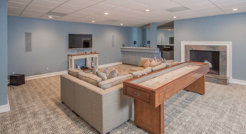 4 Summit Road, Weston, MA - Contemporary - Basement - Boston - by Amy ...