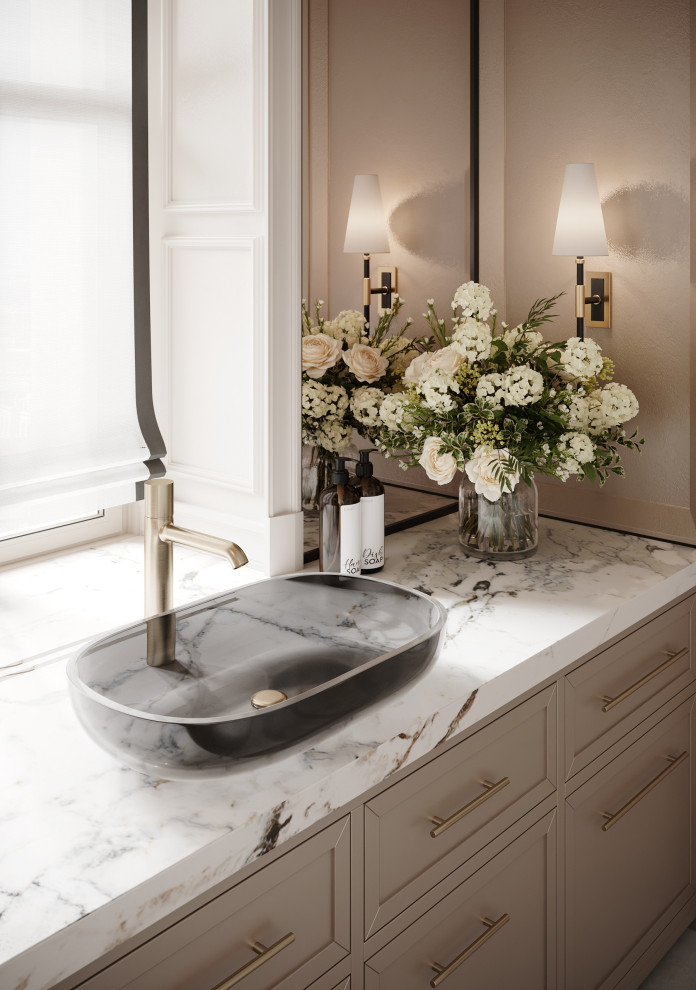 Гостевой санузел в стиле современная классика