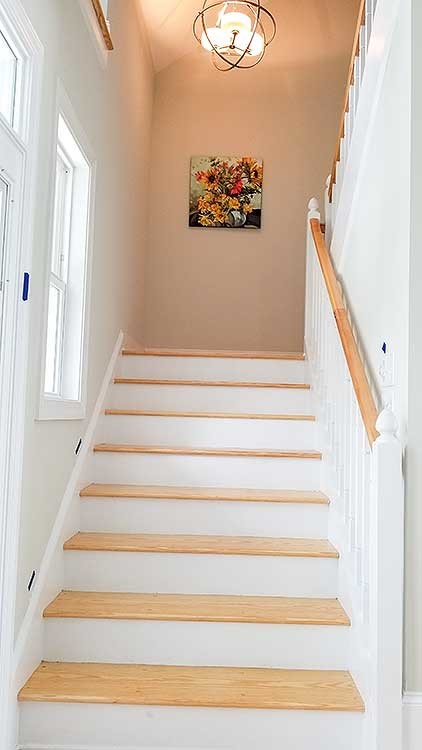 This is an example of a beach style staircase in Other.