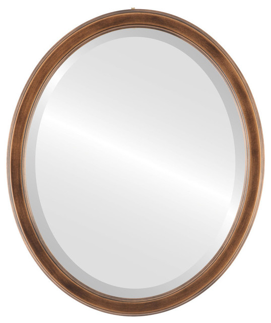 Toronto Framed Oval Mirror Transitional Wall Mirrors By The Toronto Framed Oval Mirror