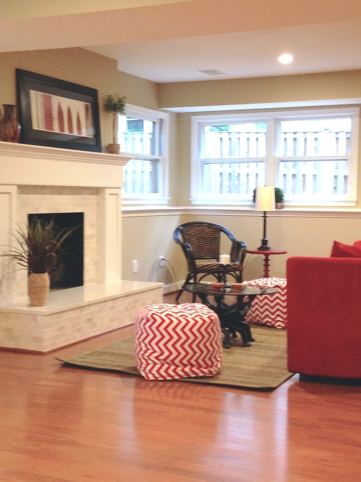 Inspiration for a transitional home design remodel in DC Metro