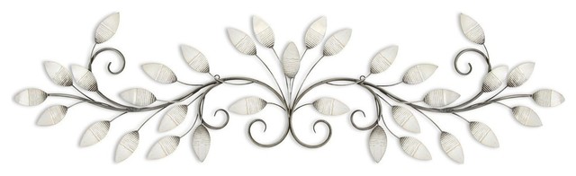 Brushed Pearl Over The Door Metal Wall Decor