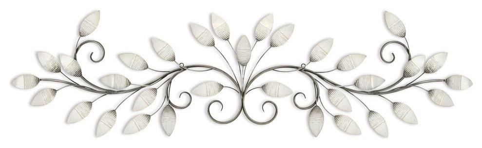 Brushed Pearl Over The Door Metal Wall Decor