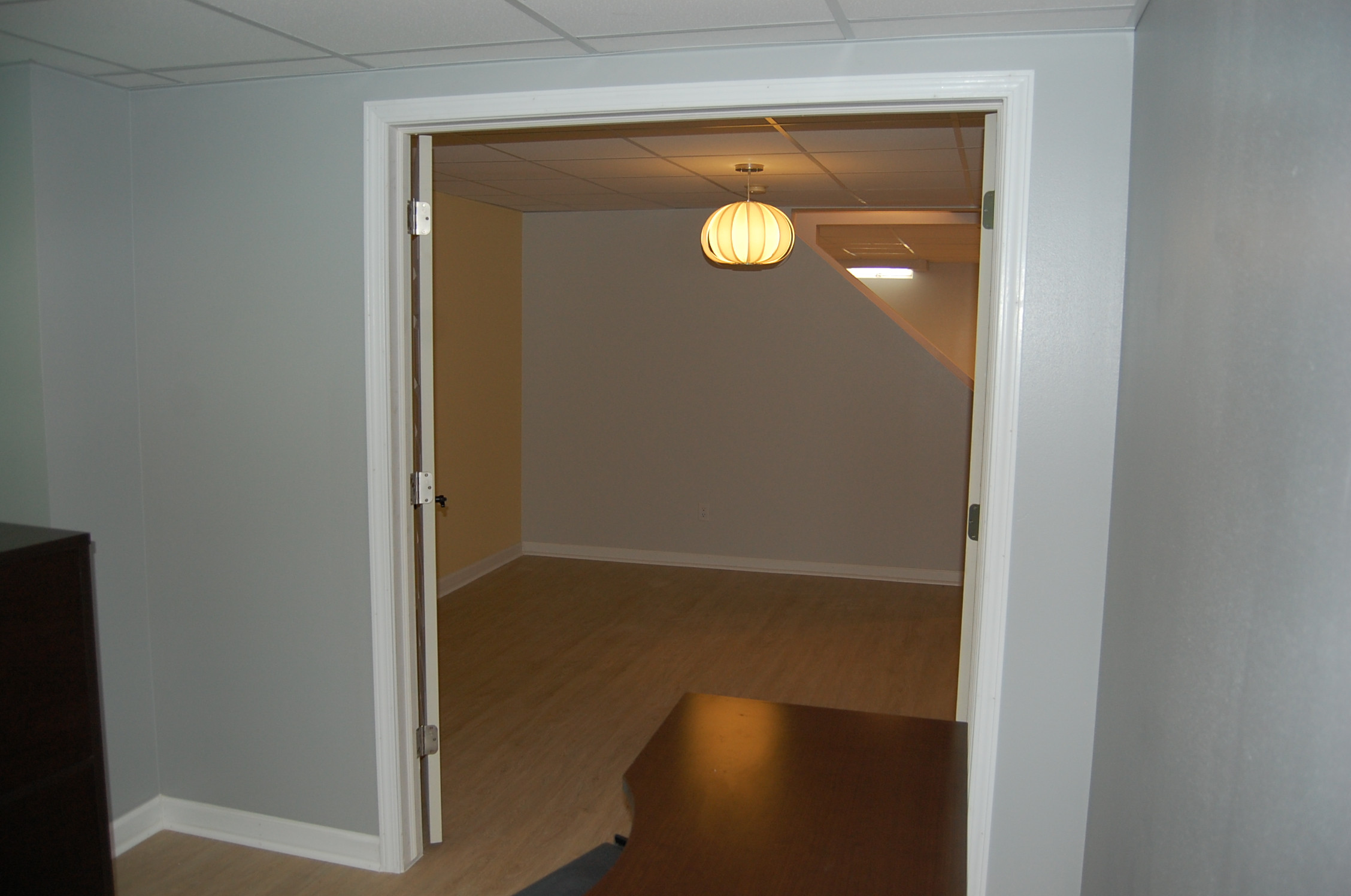 Basement office and work out area