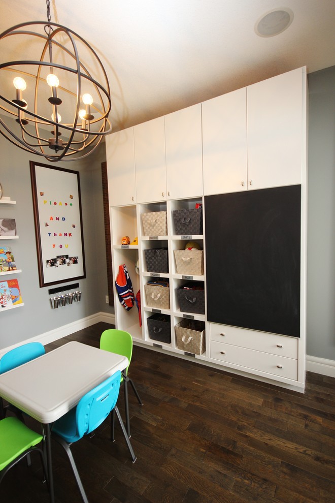 This is an example of a contemporary kids' room in Calgary.
