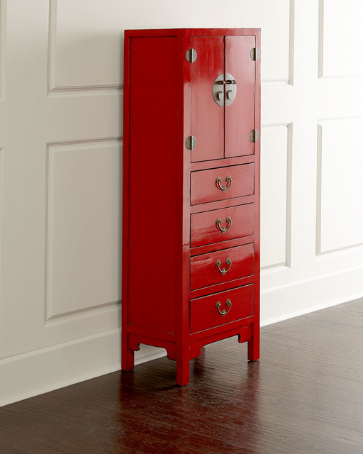 Antique Tall Cabinet - RED