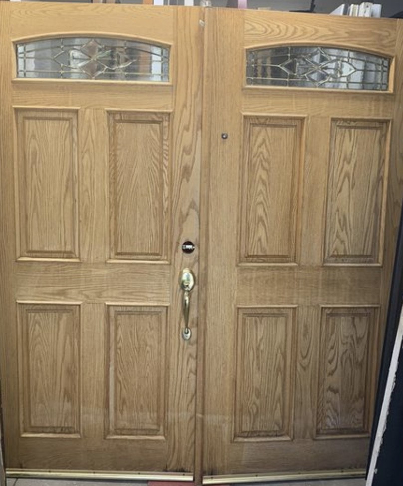 Solid Oak Double Entry Doors