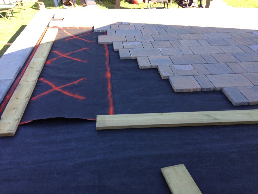 Deck - huge transitional backyard deck idea