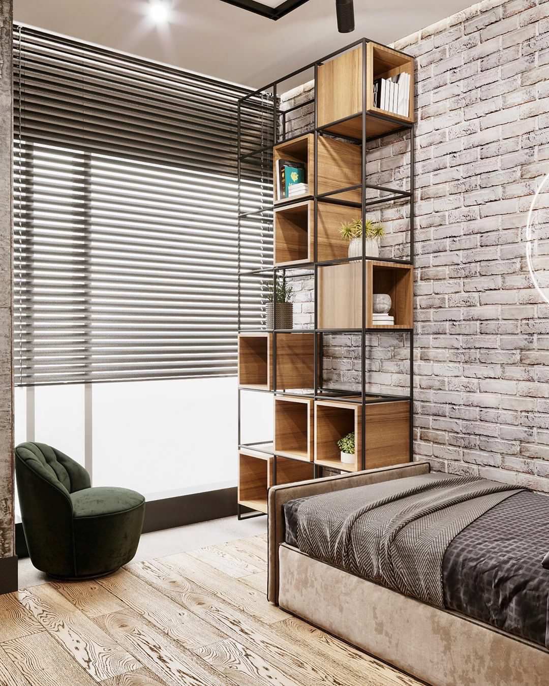 Дизайн-проект детской в стиле лофт в ЖК ‘Небесный’