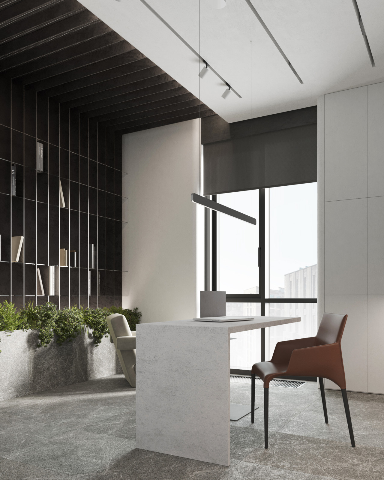 Кабинет в современном стиле