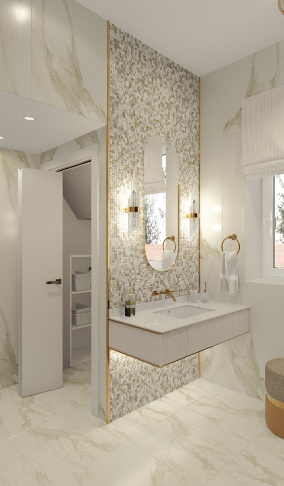 Двухэтажный дом в современной классике