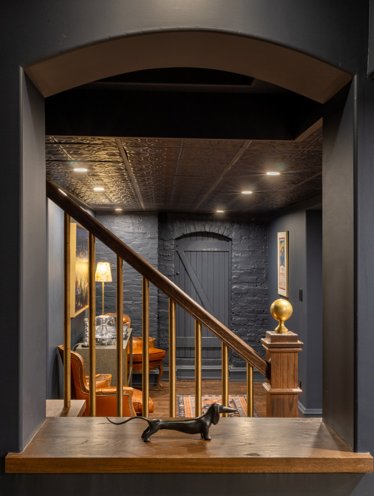 Moody Basement Blues: Remodel Transforms 1887 Cellar to Stunning Living ...