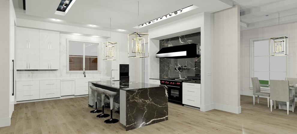 Transitional kitchen photo in Dallas