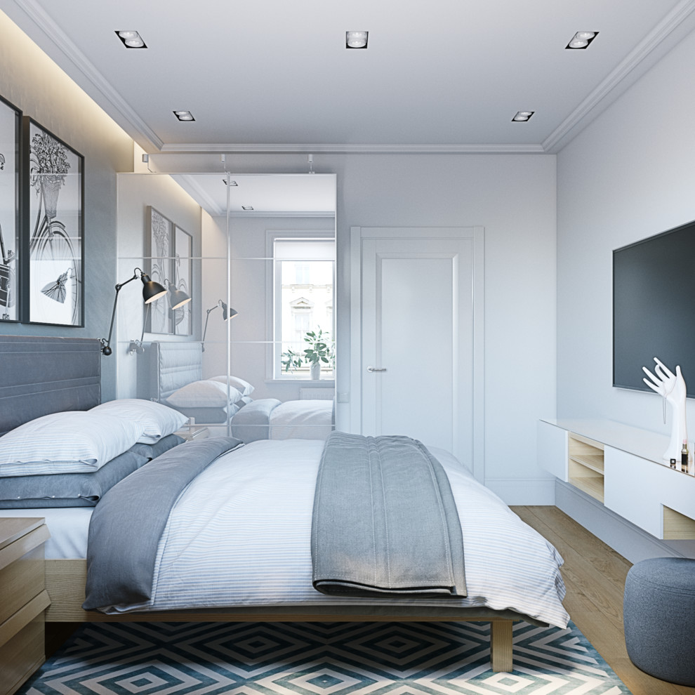 Спальня в скандинавском стиле. Город Ярославль.