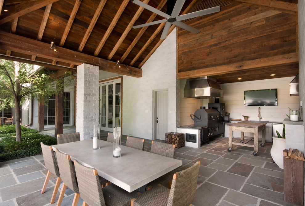 Inspiration for a contemporary patio remodel in Other