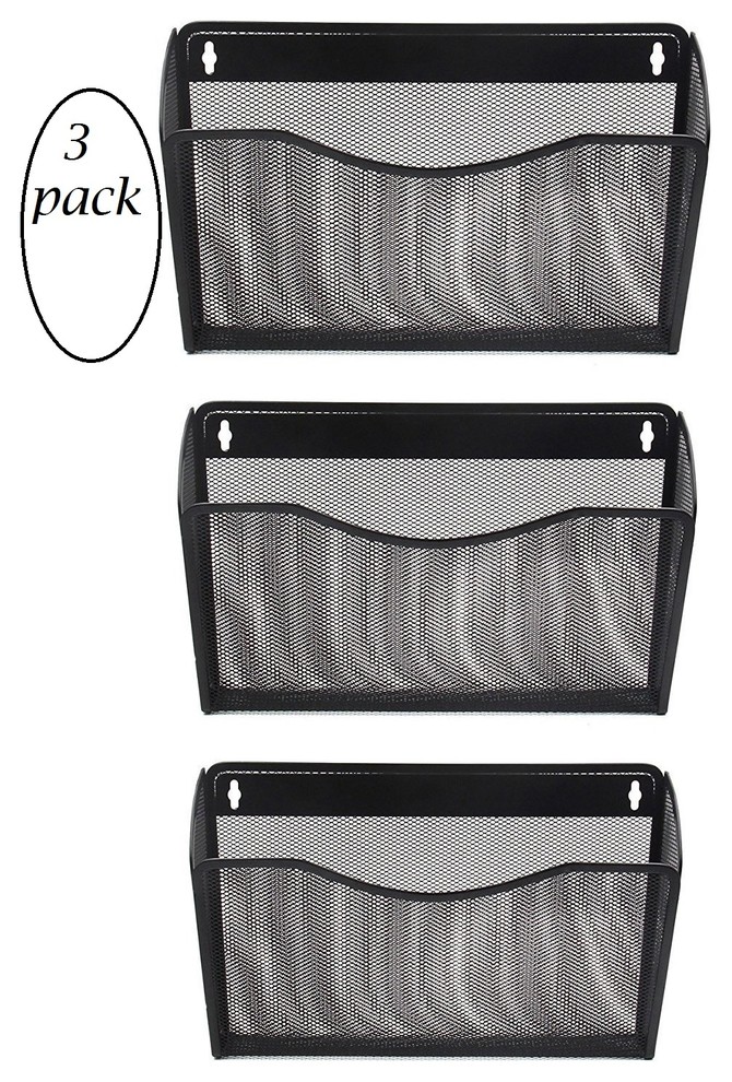 Aazon.co: YB Hoe Esh Wall Ount File Organizer Holder For Hoe And