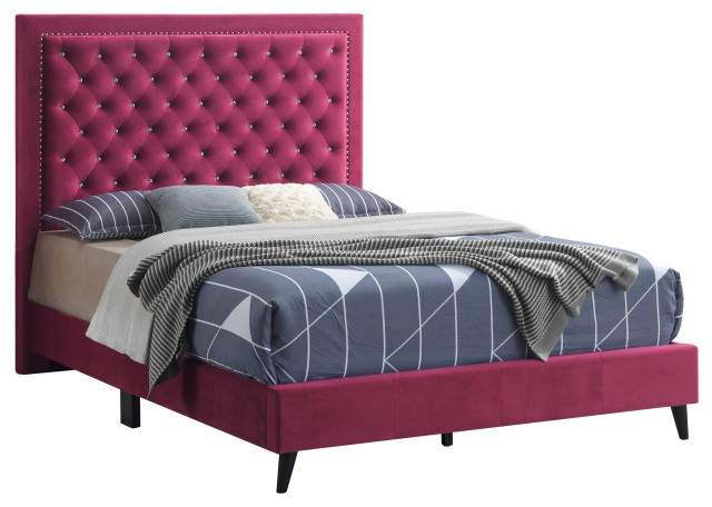 Alba Upholstered Bed, Full - Midcentury - Platform Beds - by Glory ...