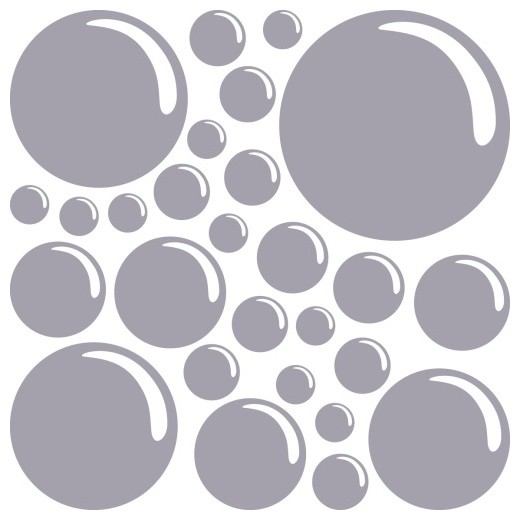 Soap Bubble Set Wall Decal Contemporary Wall Decals by Style and
