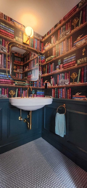 Lower Level Lounge contemporary-powder-room