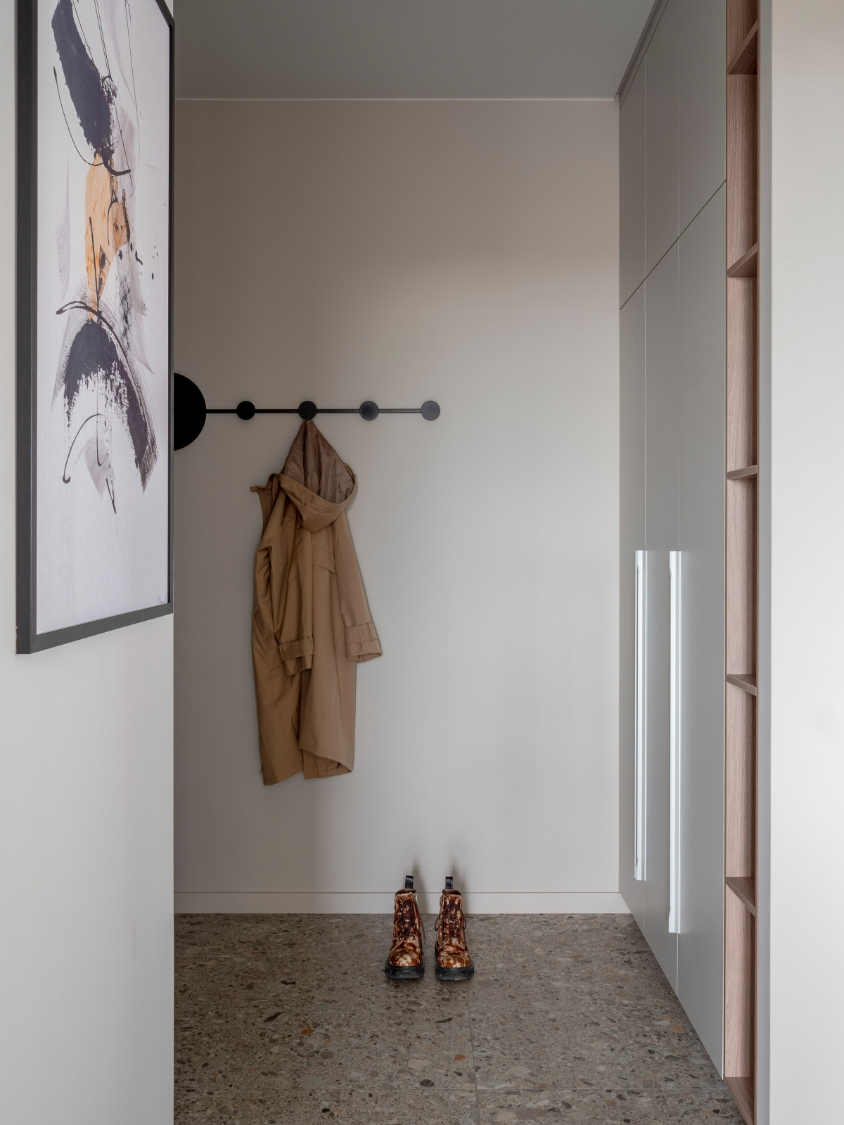 Серо-бежевый минимализм в ЖК Пушкин