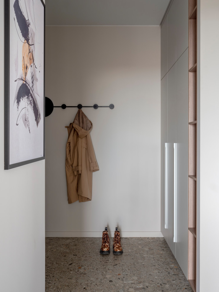 Серо-бежевый минимализм в ЖК Пушкин