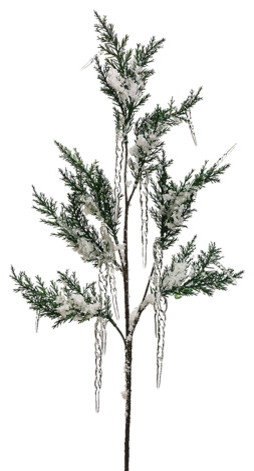 Silk Plants Direct Snowed Pine, Pack of 12