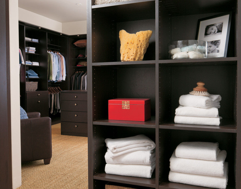 Inspiration for a contemporary storage and wardrobe in San Francisco.
