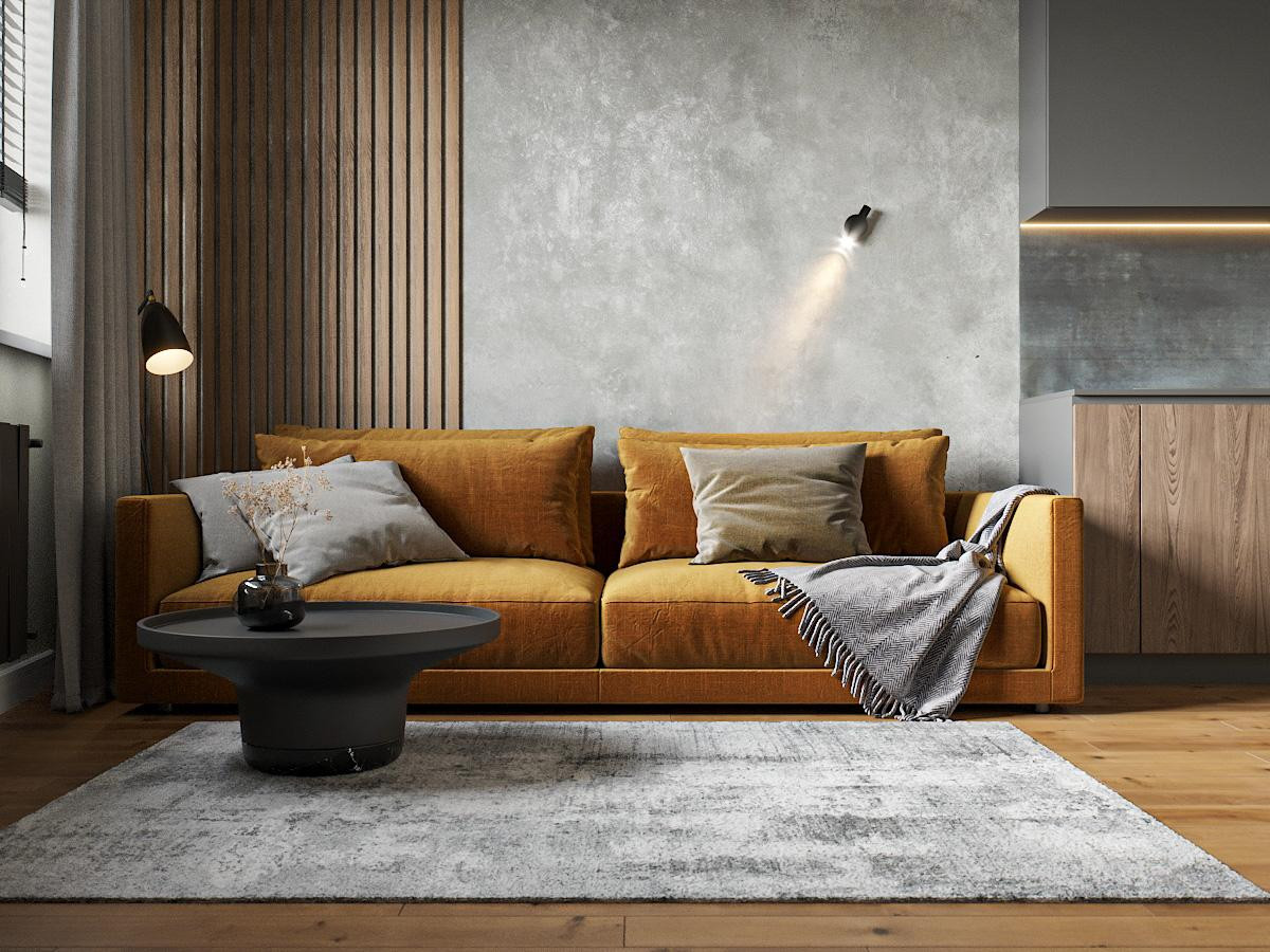 Московская область, Ивантеевка, ЖК "Хлебникоff", кухня-гостиная