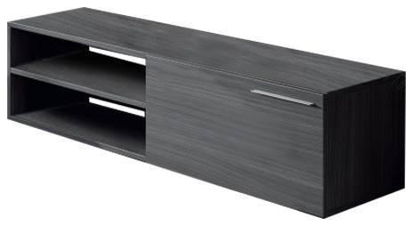 Kikua Low TV Media Unit, Ash Grey