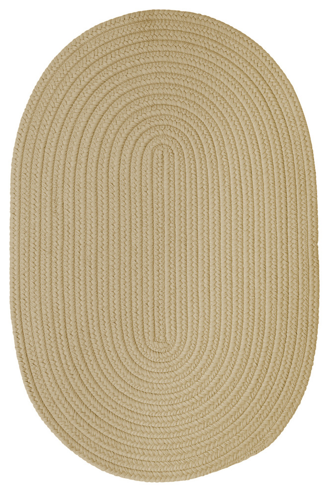 Colonial Mills Boca Raton Br12 Linen Area Rugs, 2x5 Oval Contemporary