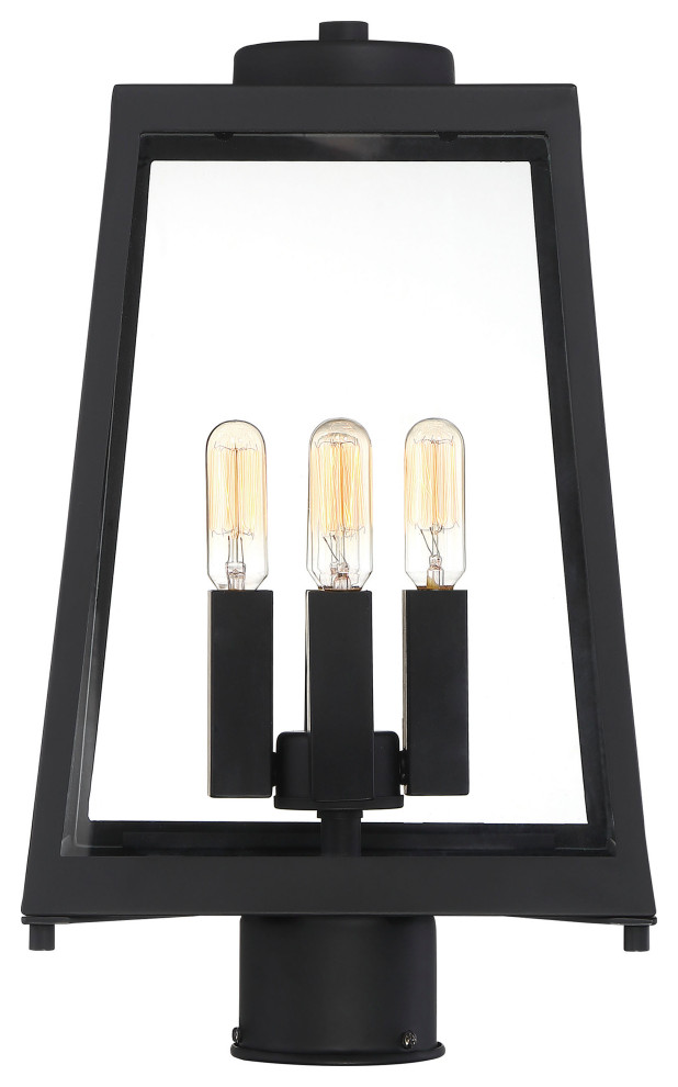 Nuvo Halifax 4Light Incandescent Matte Black Glass Wall Mount