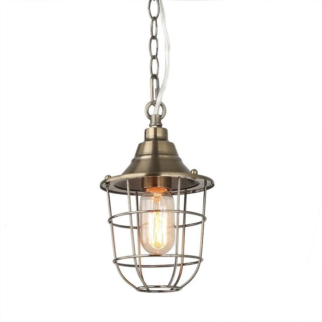 1 Light Caged Pendant Nautical Ceiling Lamp 1 Light Caged Pendant Nautical Ceiling Lamp Lighting By Lami