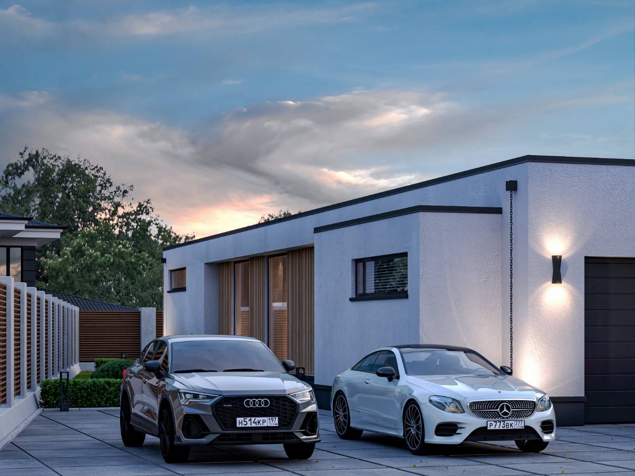 Проект одноэтажного жилого дома в пригороде г. Истра