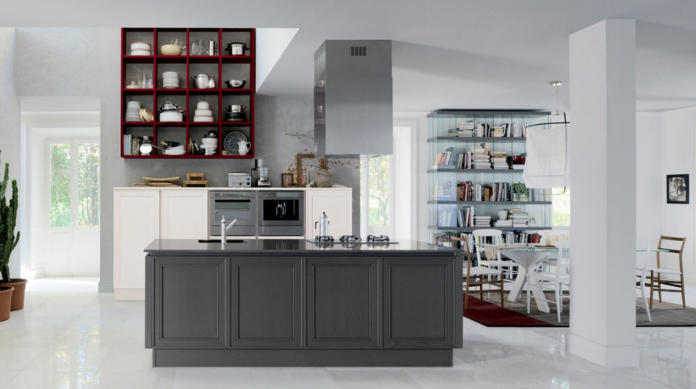 Inspiration for a contemporary kitchen remodel in Miami