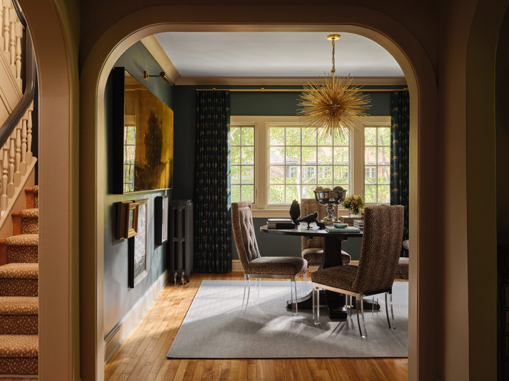 Transitional dining room photo in Ottawa