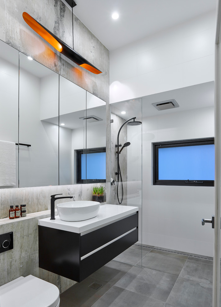Industrial bathroom in Adelaide.