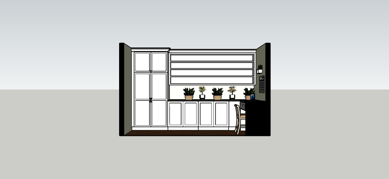 Dinning Room Reno into Home Office/Walk-in Pantry