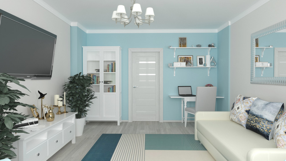 Гостиная с эркером