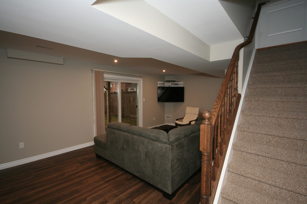 Basement - transitional basement idea