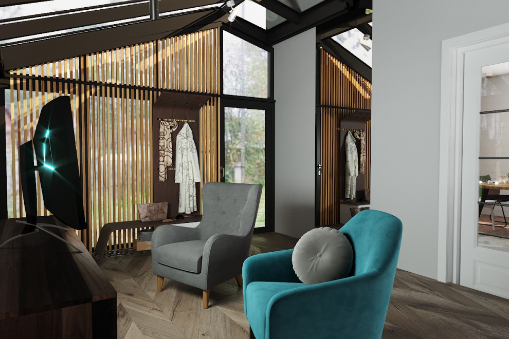 Загородный частный дом, с кухней, одной спальней, и верандой с огромными панорам