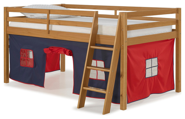 Roxy Wood Junior Loft Twin Bed Tent Contemporary Loft Beds By Bolton Furniture Inc