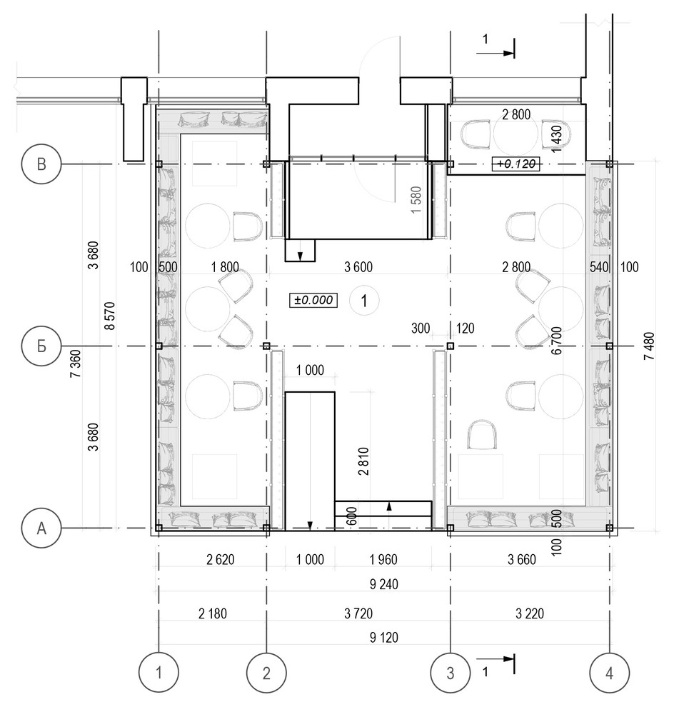 Летняя терраса кафе