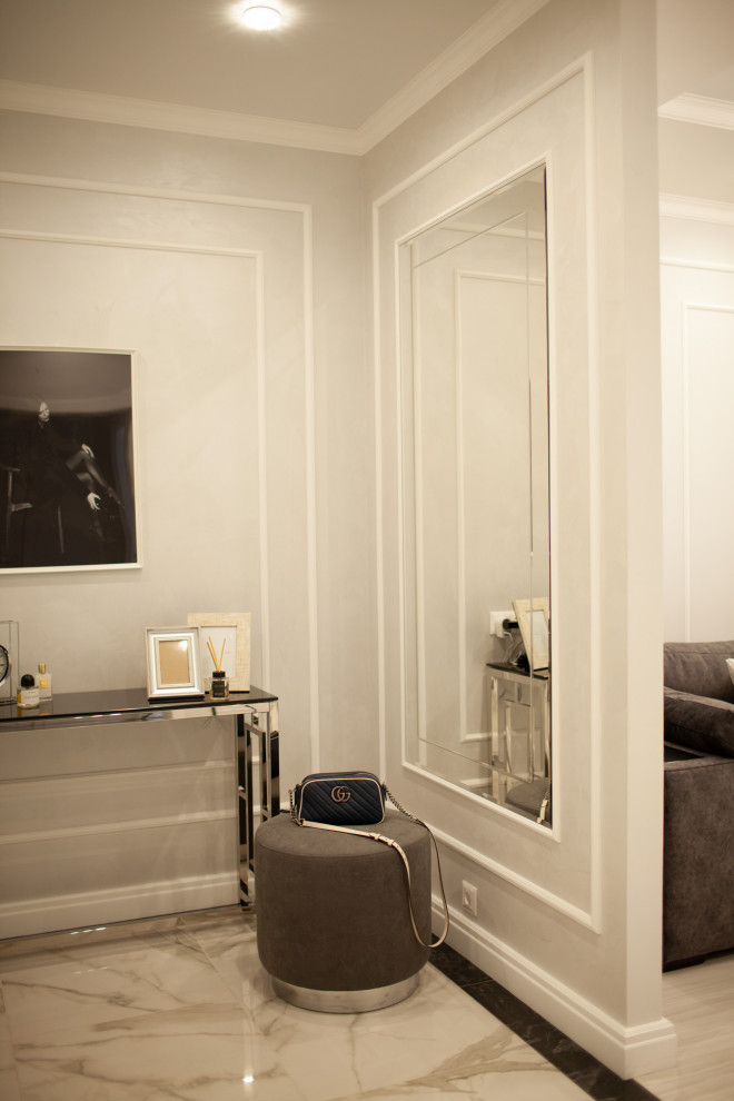 квартира в черно белых тонах