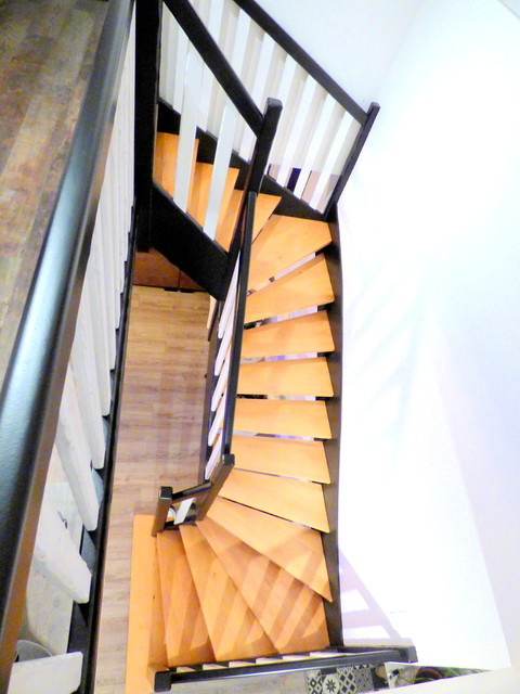 Idées déco pour un escalier moderne.