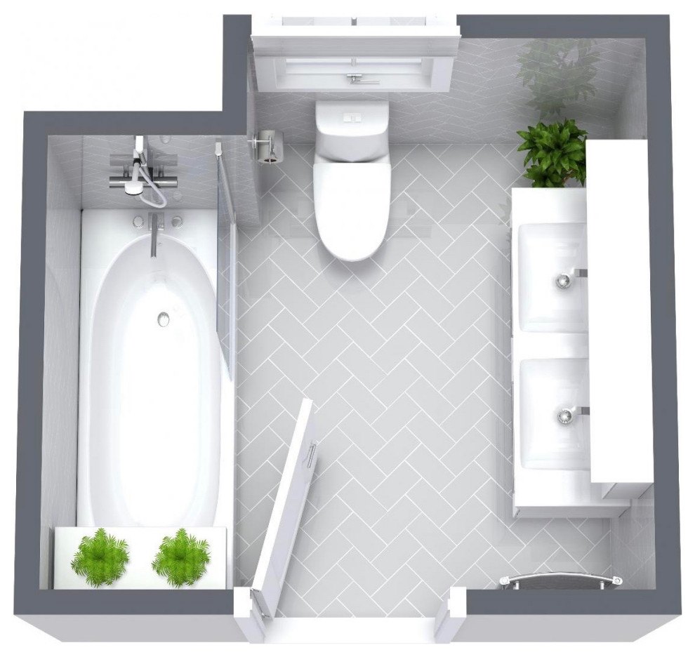 Luton Main Bathroom -3D visual