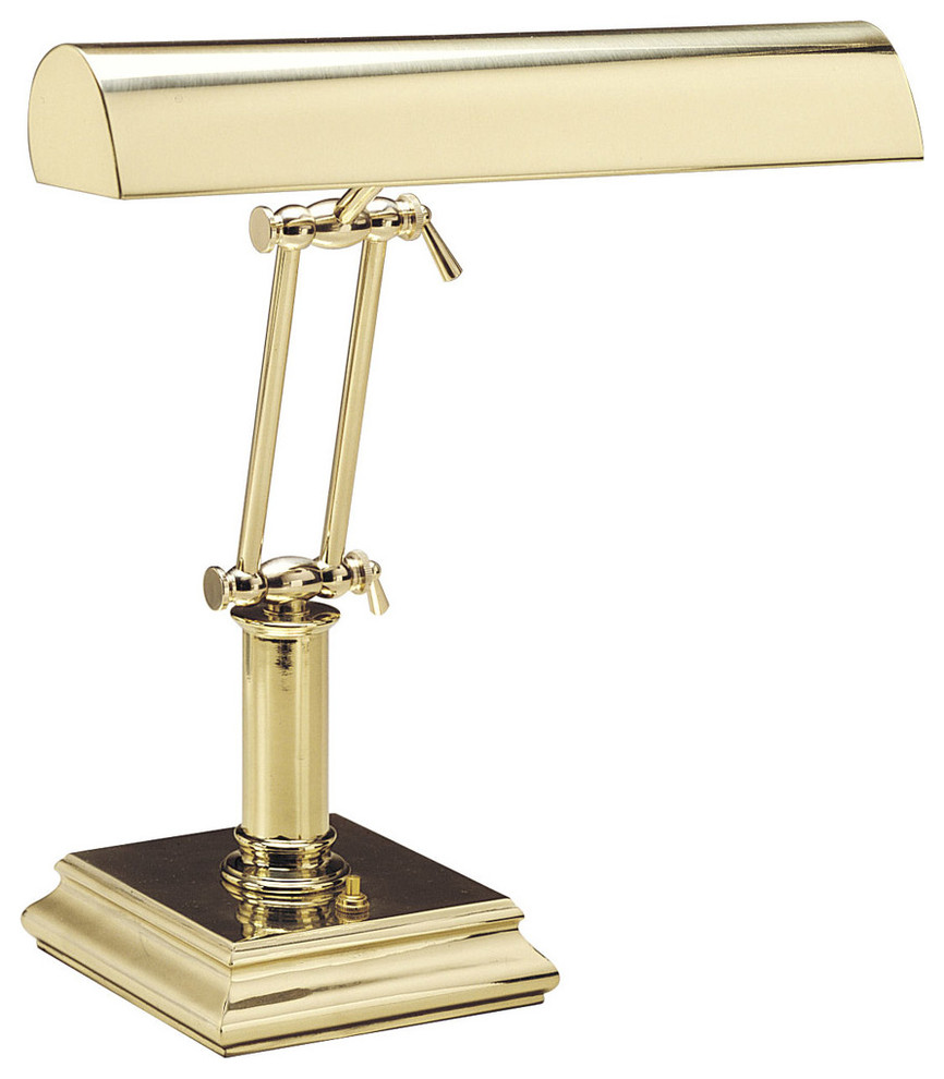 Desk/Piano Lamp 14" Polished Brass Traditional Piano Lamps by