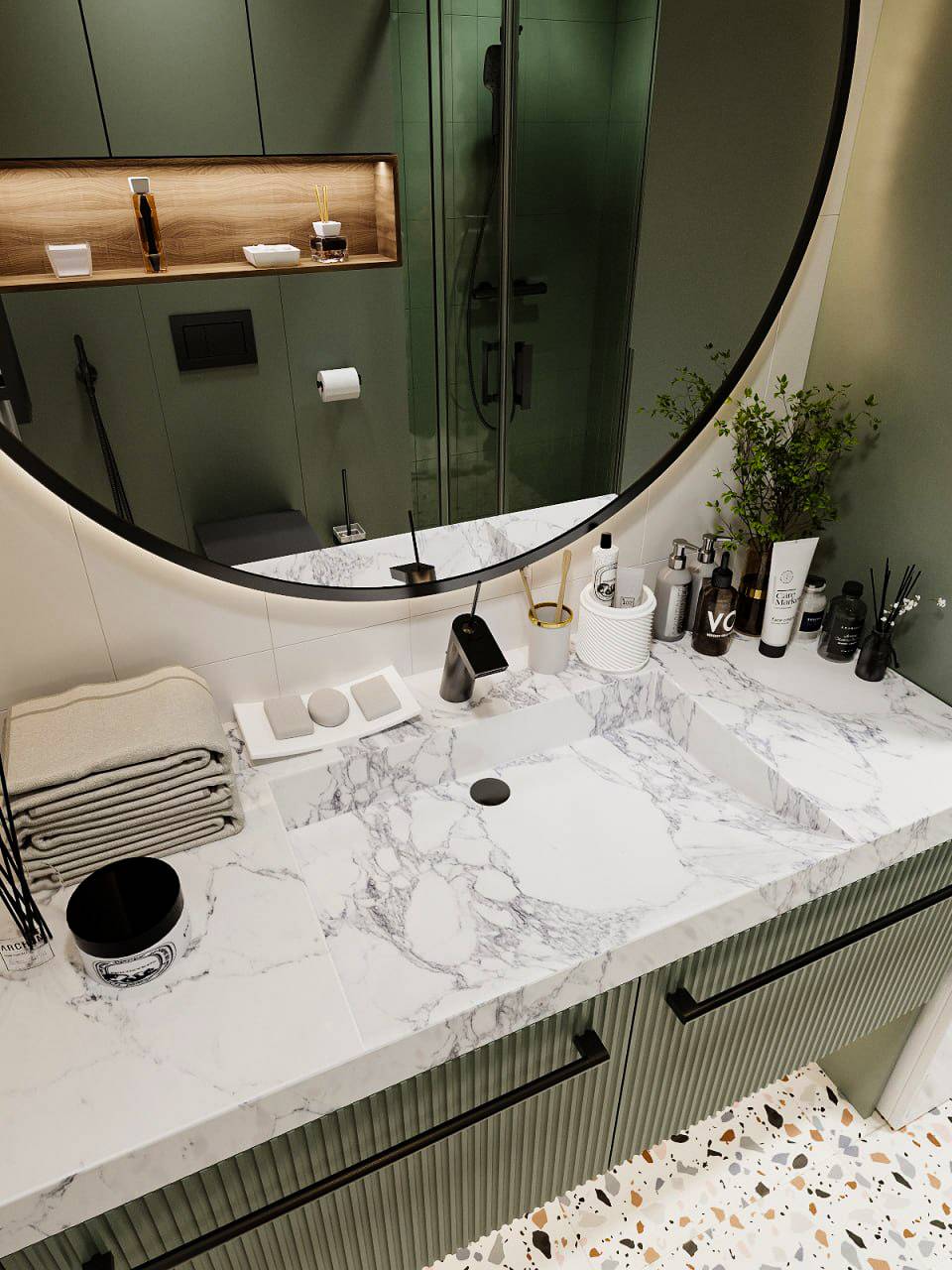 Камень и воздух. Квартира для современной девушки.